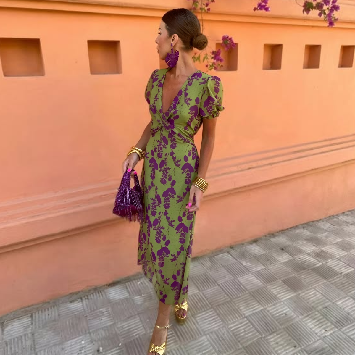 SOFIA · ROBE LONGUE FLEURIE