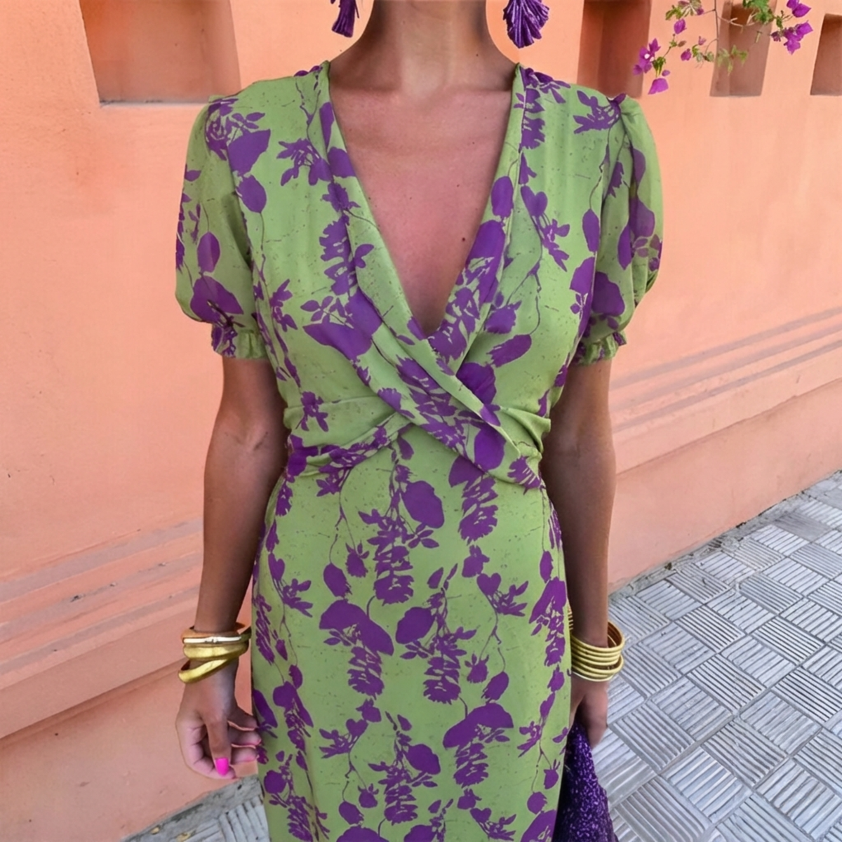 SOFIA · ROBE LONGUE FLEURIE