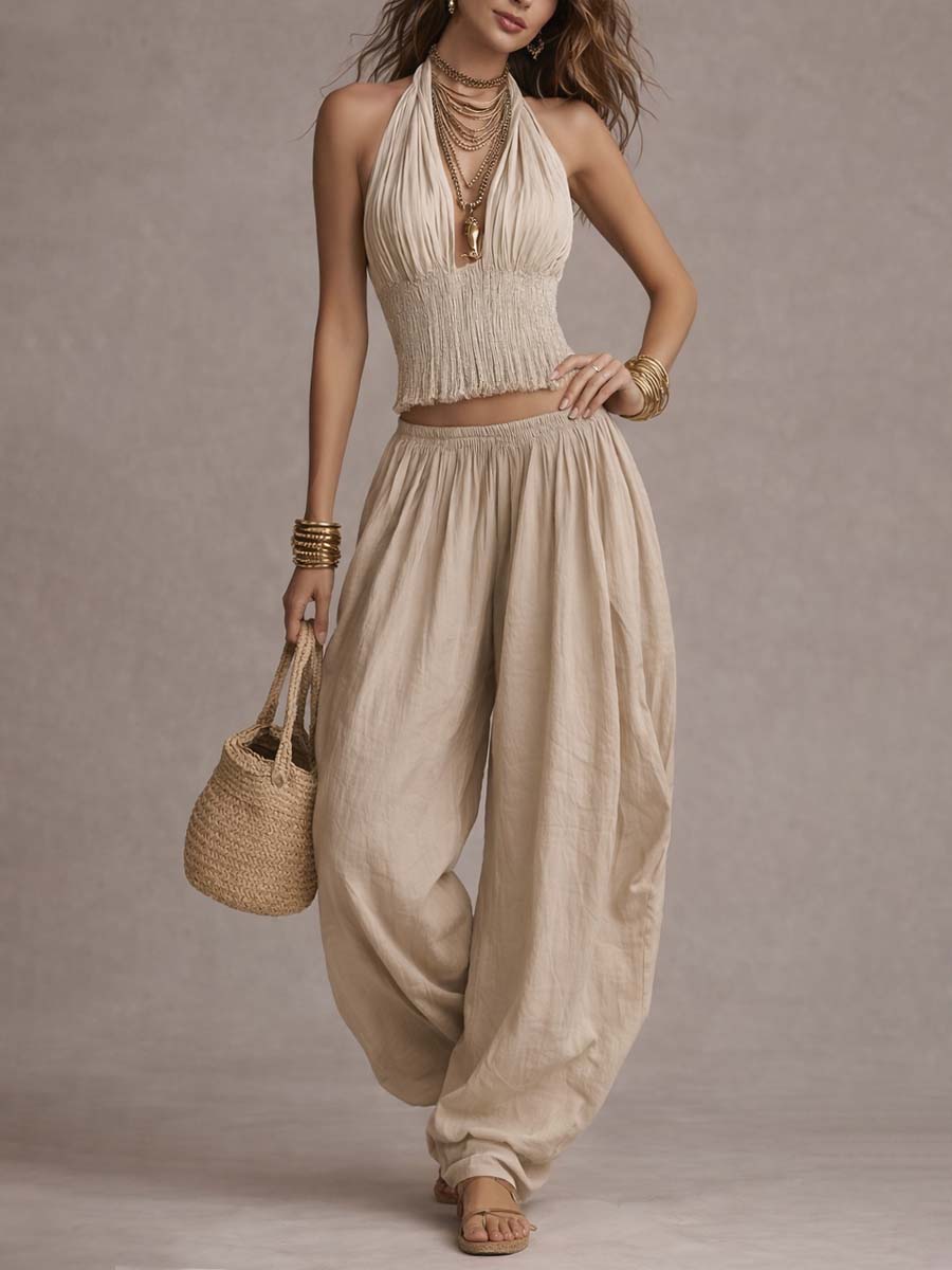 SANDRA · Ensemble deux pièces style harem bohème