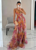 La Scintilla | Robe longue élégante à imprimé floral