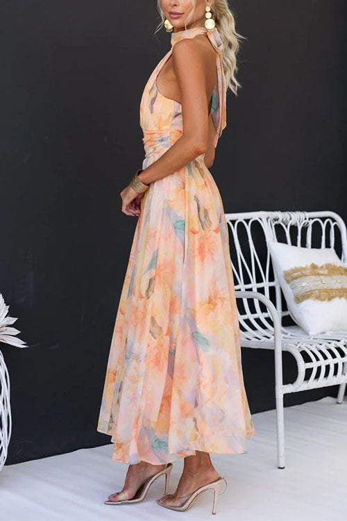 María™ - Robe longue imprimée