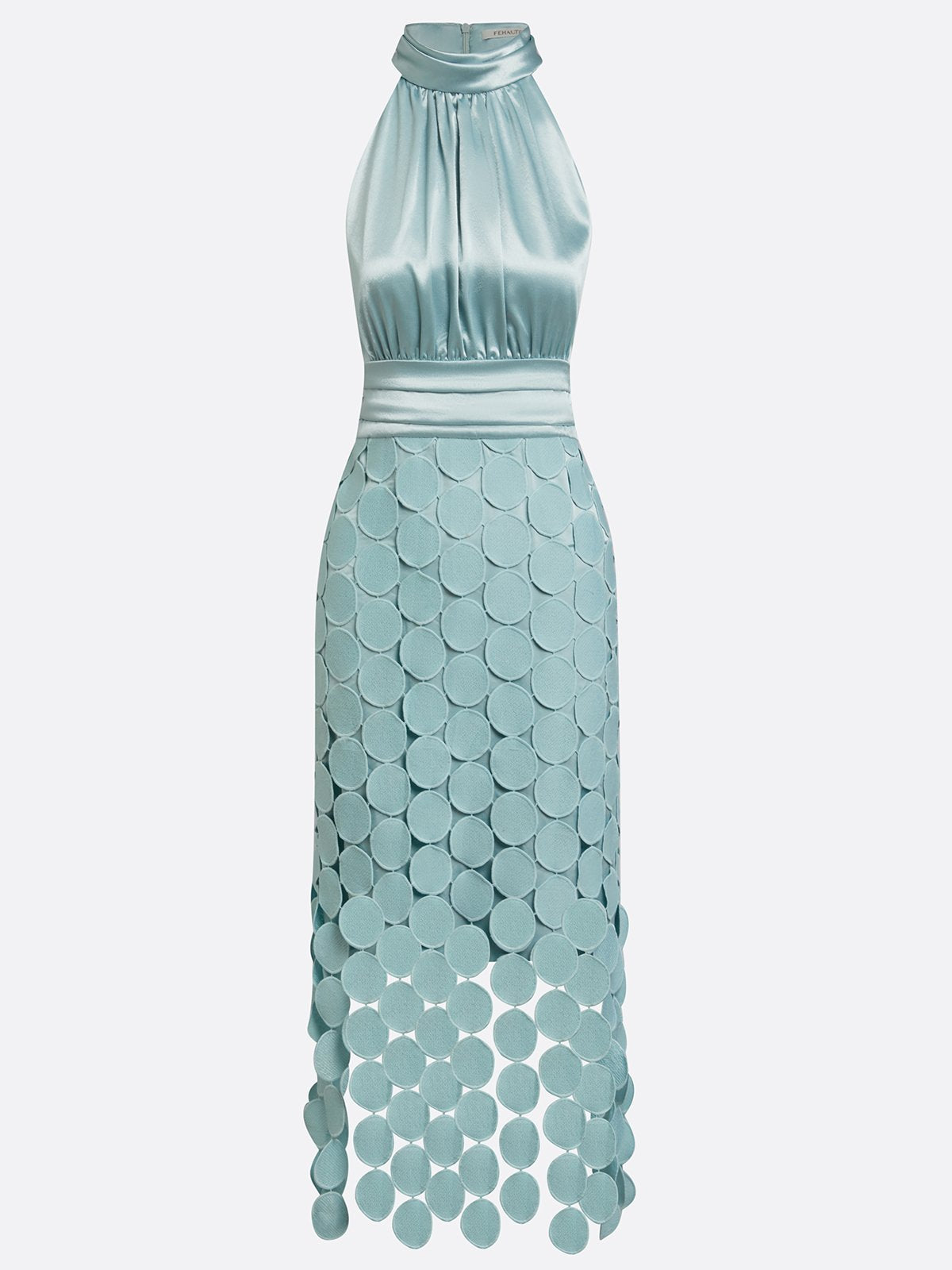 IRENE | ROBE MIDI SOPHISTIQUÉE AVEC HAUT EN SATIN