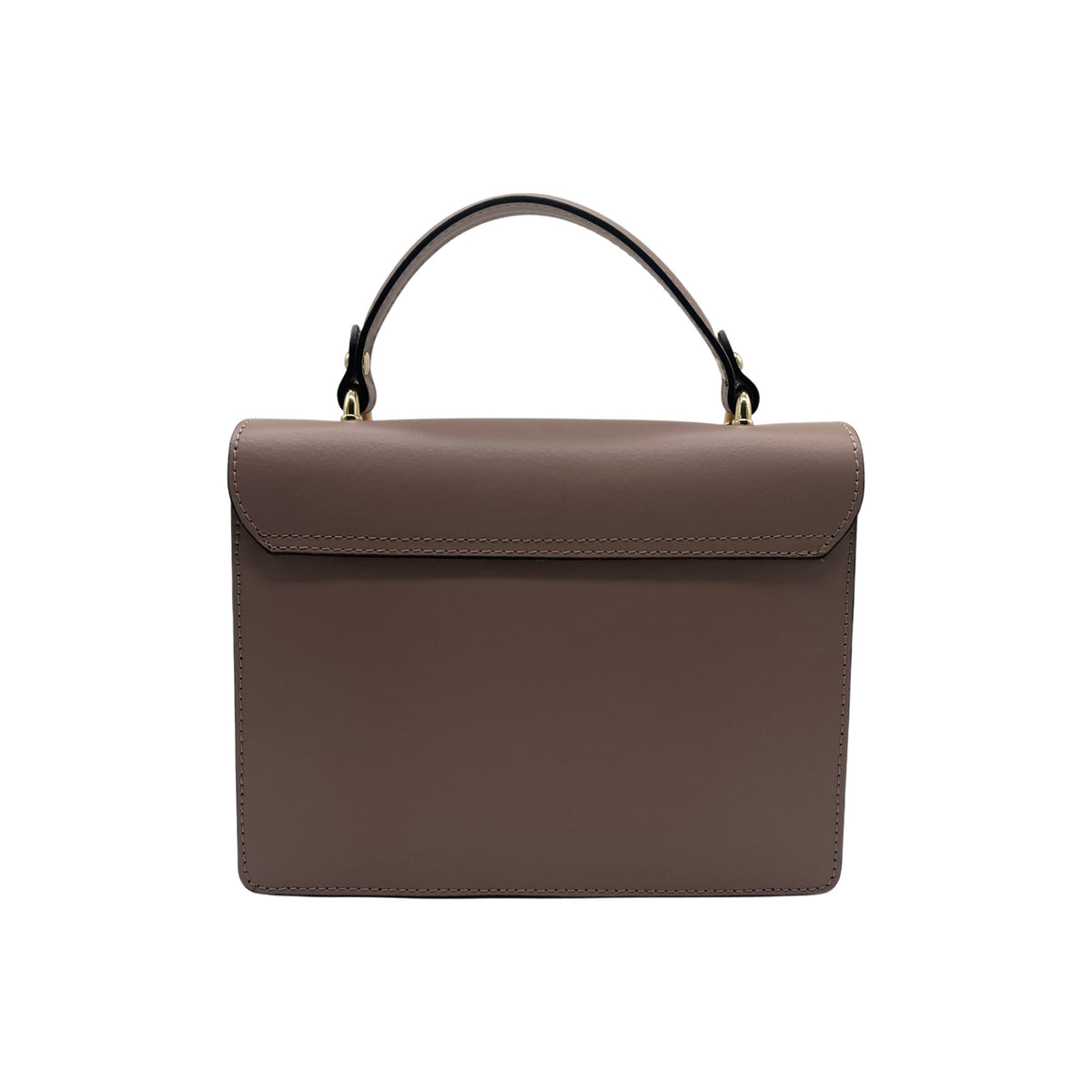 SAC PORTE MAIN CUIR LISSE DELIA VIEUX ROSE