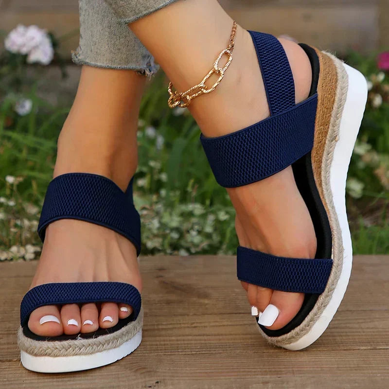 Sandale orthopédique femme avec plateforme confortable