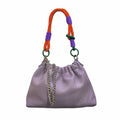 Sac cuir grainé cordon Plissa S