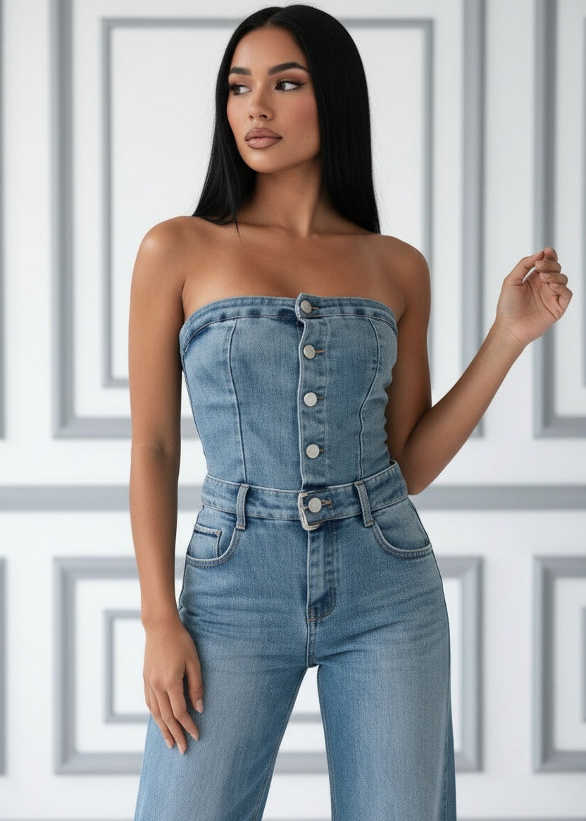 Maria✨| combinaison en jean