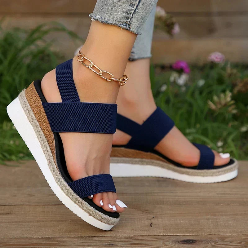 Sandale orthopédique femme avec plateforme confortable