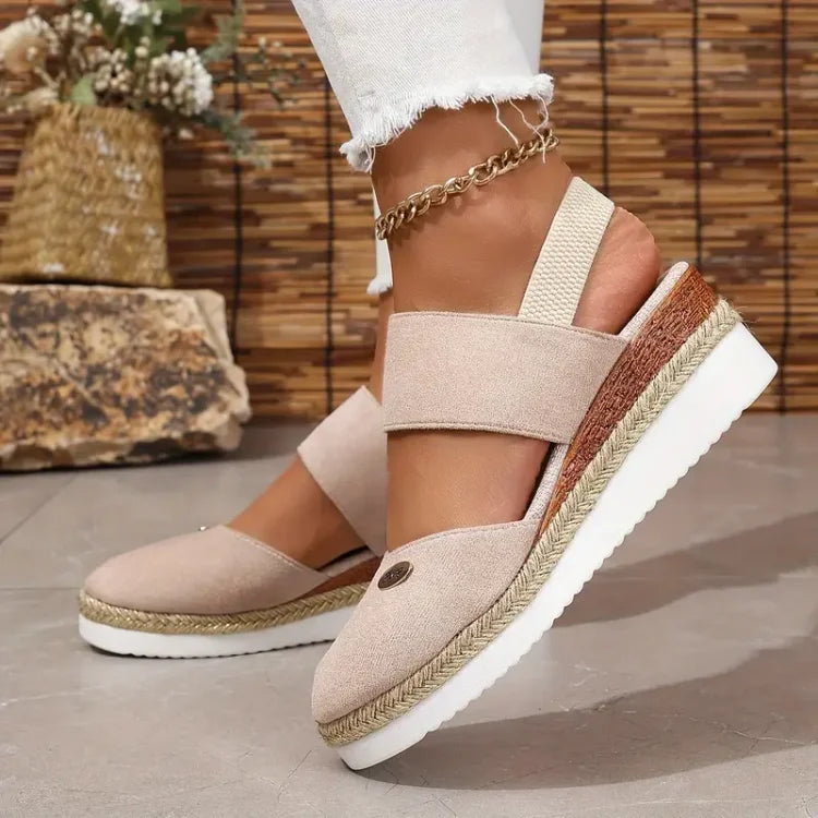 Sandales orthopédiques pour femmes avec plateforme rembourrée