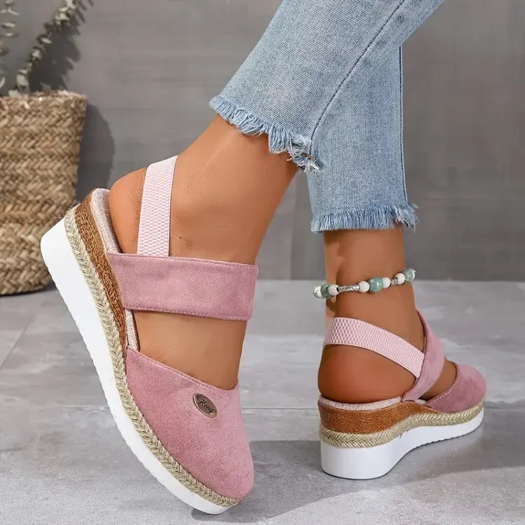 Sandales orthopédiques pour femmes avec plateforme rembourrée