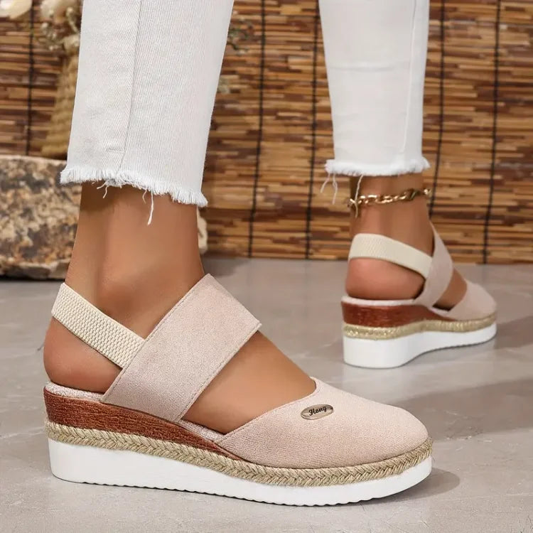 Sandales orthopédiques pour femmes avec plateforme rembourrée