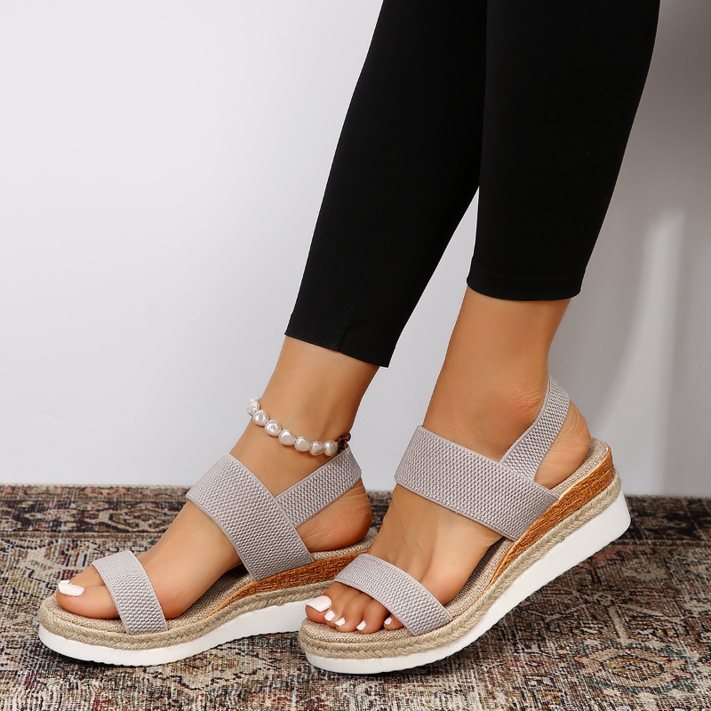 Sandale orthopédique femme avec plateforme confortable