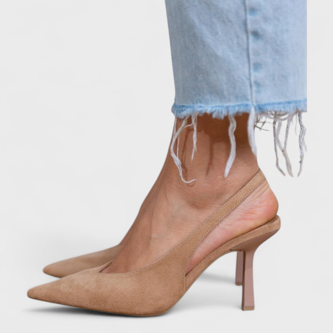 Escarpin slingback femme à talon aiguille élégant