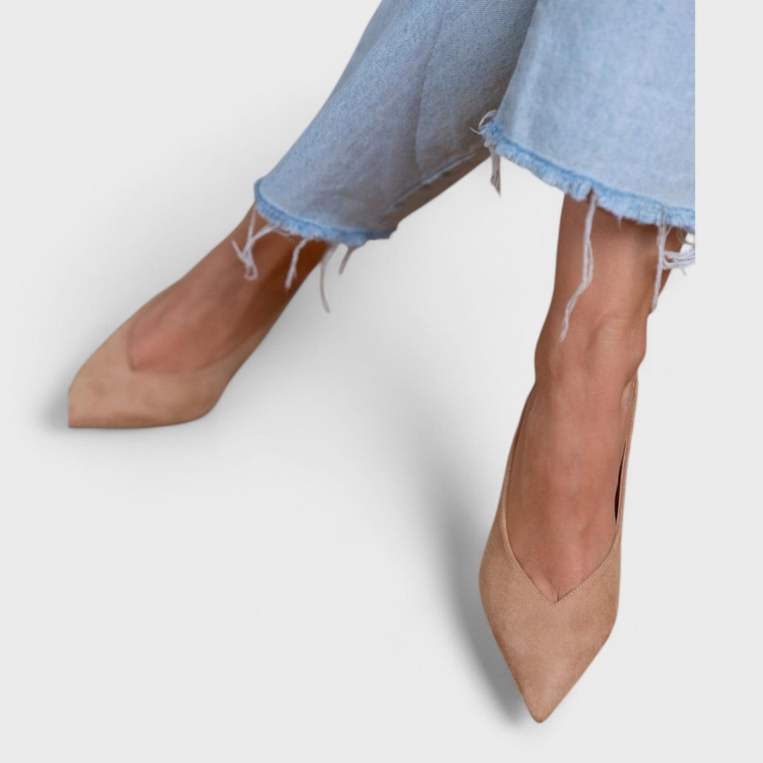 Escarpin slingback femme à talon aiguille élégant