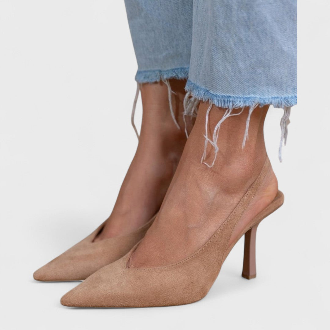 Escarpin slingback femme à talon aiguille élégant