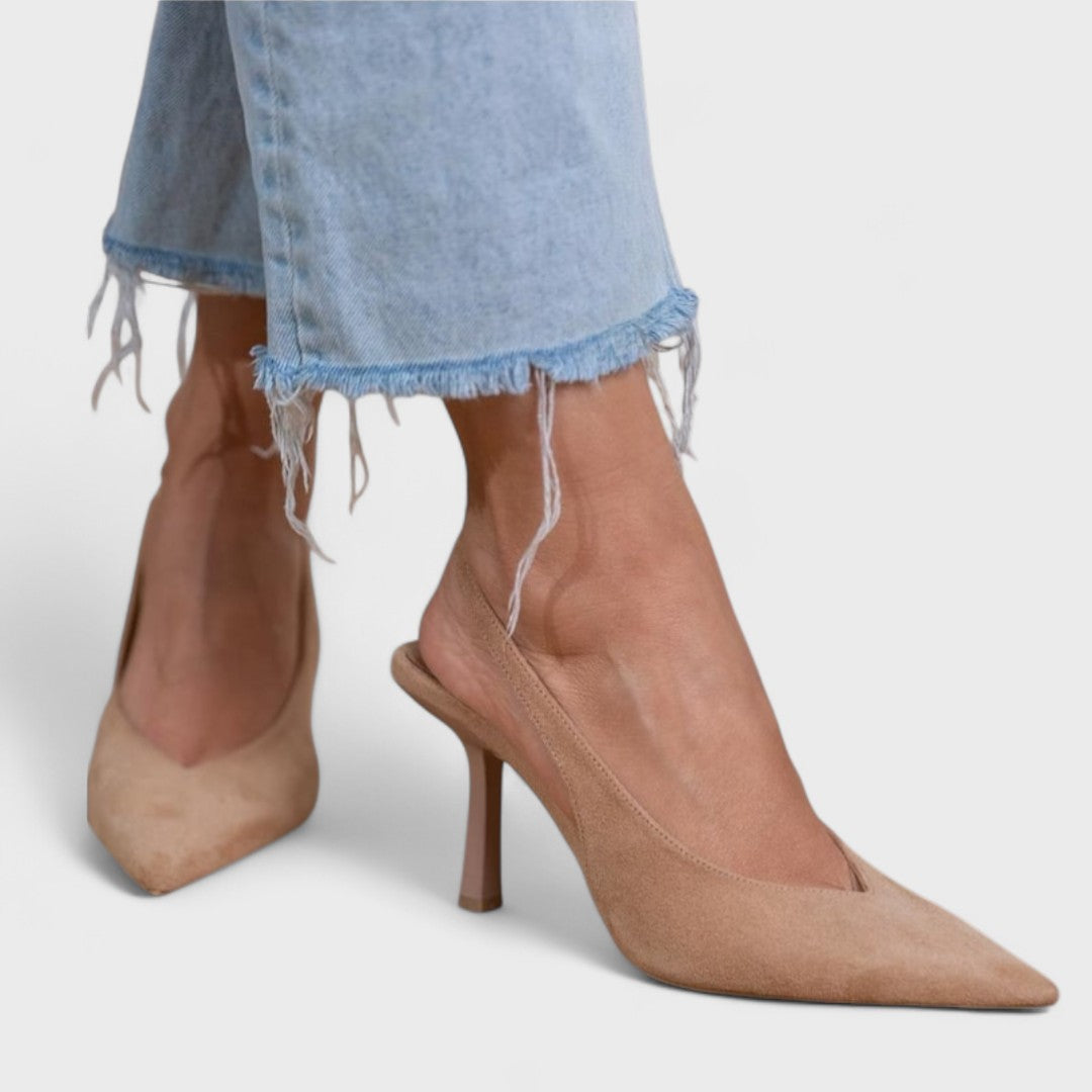 Escarpin slingback femme à talon aiguille élégant