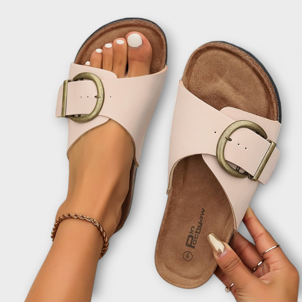 Sandale confortable pour femme avec semelle ergonomique